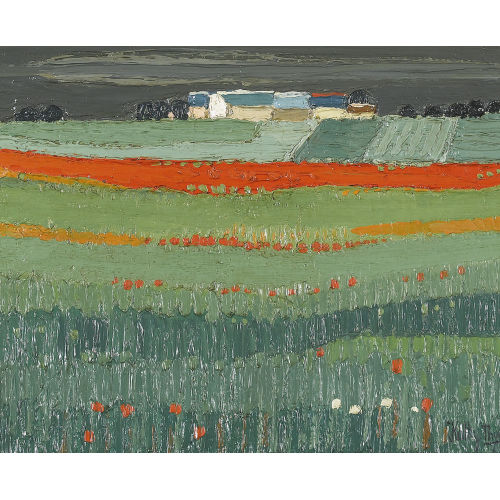 KATHY (EIGTL. THYS-BILL THYS : Feldlandschaft mit Mohnblumen (DOBIASCHOFSKY AUKTIONEN AG)