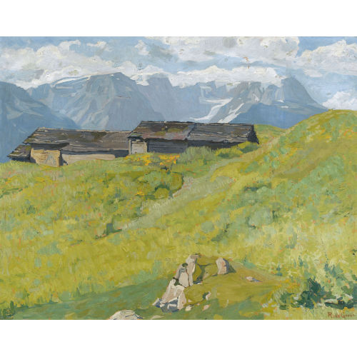 RAFFAELE DE GRADA : Sommerliche Alp (DOBIASCHOFSKY AUKTIONEN AG)