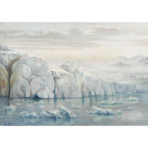 �DOUARD JEANMAIRE : Gletscher auf Spitzbergen (DOBIASCHOFSKY AUKTIONEN AG)