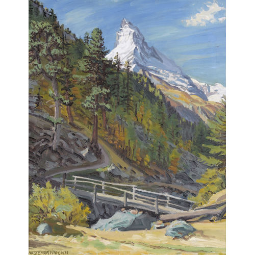 WALDEMAR THEOPHIL FINK : 'Herbst an der Bergbachbr�cke' (DOBIASCHOFSKY AUKTIONEN AG)