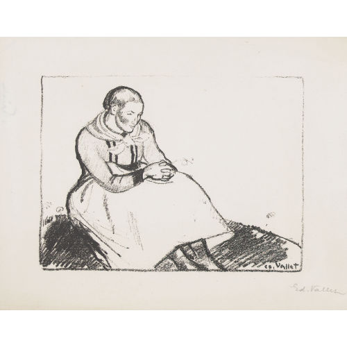 �DOUARD VALLET : 'Fille assise' (DOBIASCHOFSKY AUKTIONEN AG)