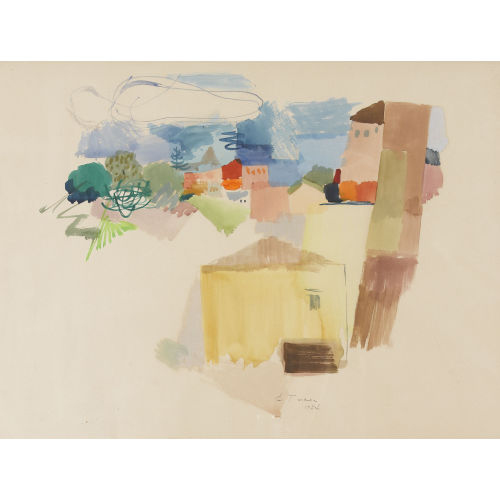 GOTTFRIED TRITTEN : 'Spanisches Dorf' (DOBIASCHOFSKY AUKTIONEN AG)