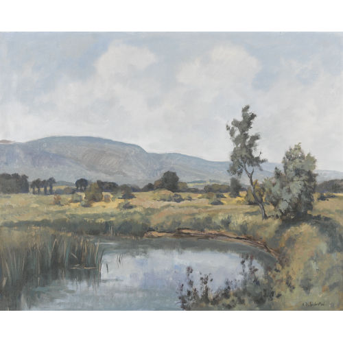 ADOLPHE DE SIEBENTHAL : Sommerliche Landschaft (DOBIASCHOFSKY AUKTIONEN AG)