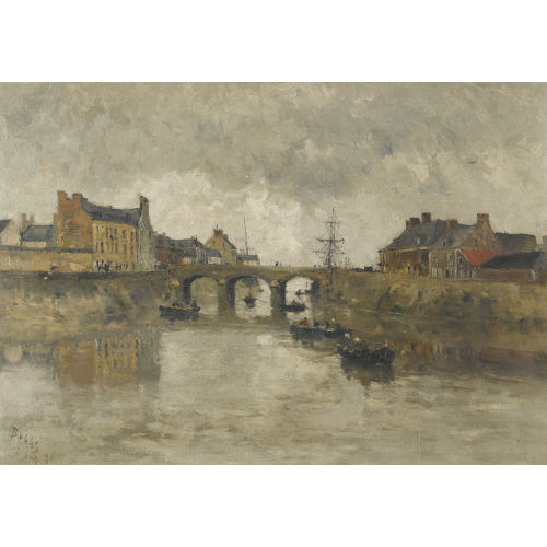 FRANK-WILLIAM) FRANK-WILL (EIGTL. BOGGS : Der Hafen von Isigny-sur-Mer (DOBIASCHOFSKY AUKTIONEN AG)