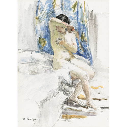 HENRI LEBASQUE : Nu � sa toilette (DOBIASCHOFSKY AUKTIONEN AG)