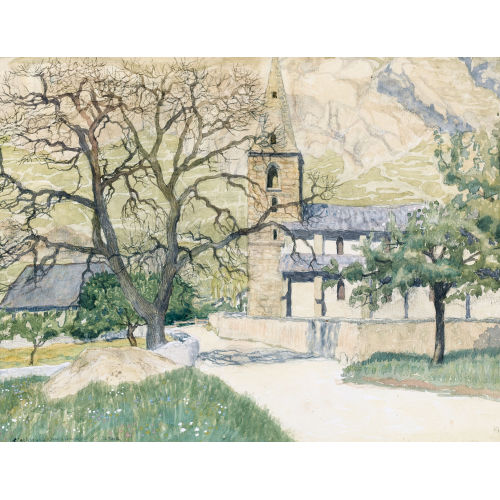CHARLES CLOS OLSOMMER : 'L′�glise et la cure d′Ardon' (DOBIASCHOFSKY AUKTIONEN AG)