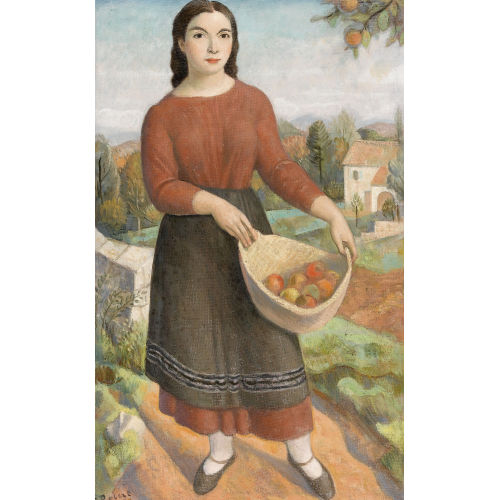 PAUL TH�OPHILE ROBERT : Junge Frau mit Apfelkorb (DOBIASCHOFSKY AUKTIONEN AG)