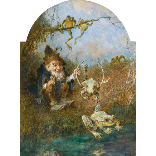 HEINRICH SCHLITT : Heinzelm�nnchen beim heiteren Froschspiel (DOBIASCHOFSKY AUKTIONEN AG)