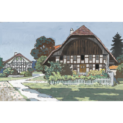 FRED STAUFFER : Emmentaler Bauernhof (DOBIASCHOFSKY AUKTIONEN AG)