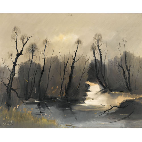 CHARLES MENGE : Auenlandschaft (DOBIASCHOFSKY AUKTIONEN AG)