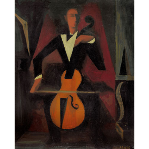 FERNAND DUBUIS : 'Le Violoncelliste' (DOBIASCHOFSKY AUKTIONEN AG)