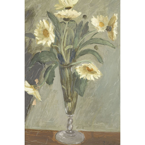 JEAN VERDIER : Stillleben mit Margeriten im Glas (DOBIASCHOFSKY AUKTIONEN AG)