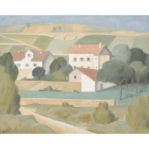 PAUL TH�OPHILE ROBERT : 'Paysage au Viaduc' (DOBIASCHOFSKY AUKTIONEN AG)