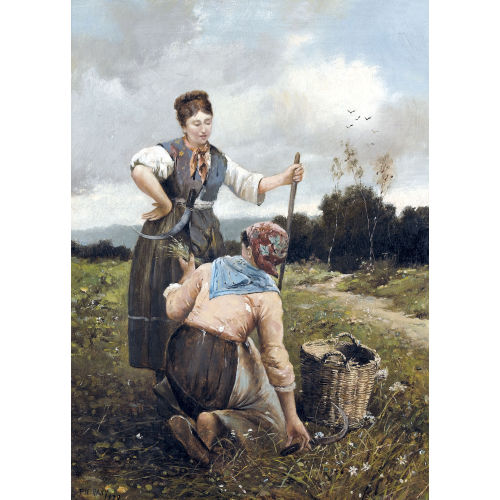PHILIPPE PAVY : Zwei �hrenleserinnen (DOBIASCHOFSKY AUKTIONEN AG)