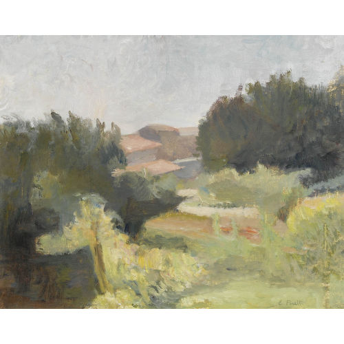 ERMINIO PORETTI : 'Paesaggio dal Giardino' (DOBIASCHOFSKY AUKTIONEN AG)
