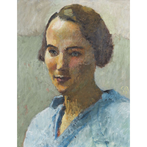 CUNO AMIET : 'Bildnis der Susanne Geiser-Egger' (DOBIASCHOFSKY AUKTIONEN AG)