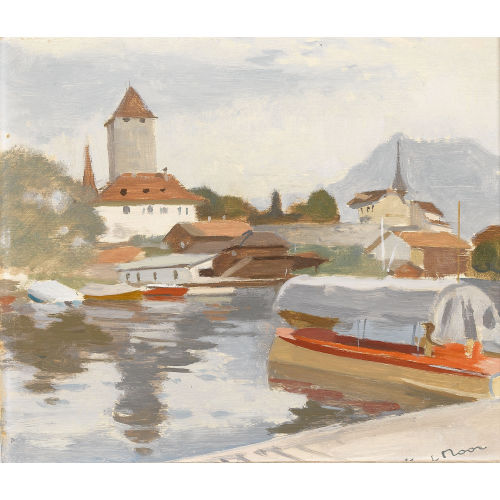 KARL MOOR : 'Schloss Spiez' (DOBIASCHOFSKY AUKTIONEN AG)