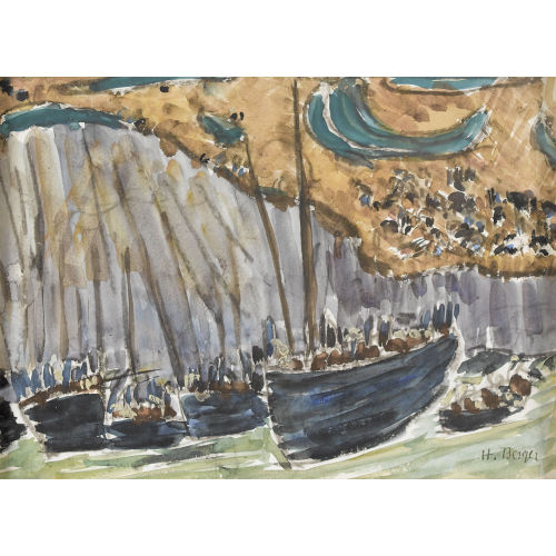HANS BERGER : Paysage maritime (DOBIASCHOFSKY AUKTIONEN AG)