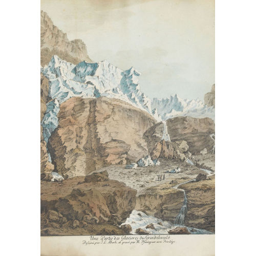 JOHANN LUDWIG ABERLI : 'Une Partie des Glacieres du Grindelwald...' (DOBIASCHOFSKY AUKTIONEN AG)