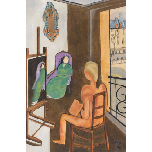 ELMYR DE HORY : Le peintre et son mod�le (DOBIASCHOFSKY AUKTIONEN AG)
