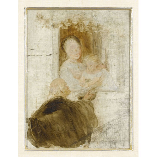 SIGISMUND RIGHINI : Mutter und Kind am Fenster (DOBIASCHOFSKY AUKTIONEN AG)