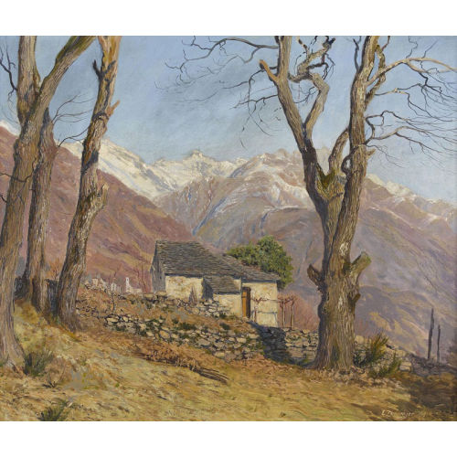 ERNST ZUPPINGER : Herbstlandschaft bei Locarno (DOBIASCHOFSKY AUKTIONEN AG)