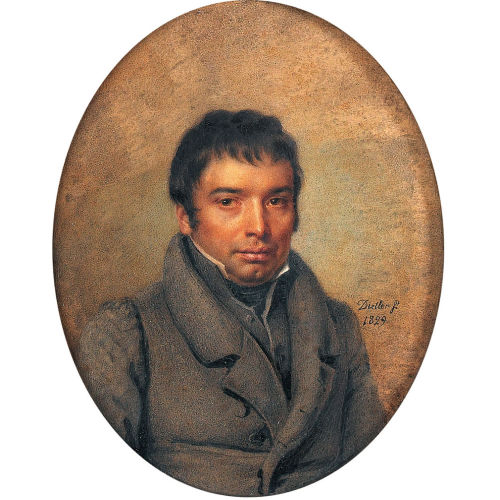 JOHANN FRIEDRICH DIETLER : Biedermeierliches Herrenportr�t (DOBIASCHOFSKY AUKTIONEN AG)