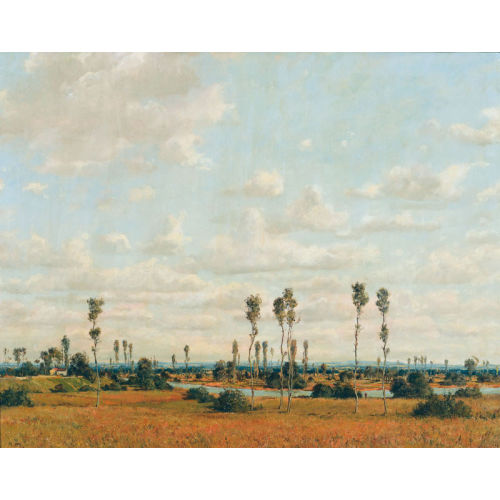 RUDOLF M�LLER : Weite Landschaft mit Pappeln (DOBIASCHOFSKY AUKTIONEN AG)