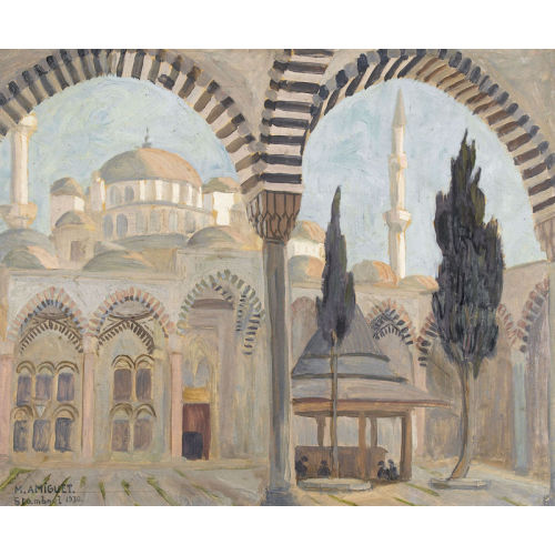 MARCEL AMIGUET : La Mosqu�e de Fatih � Istanbul (DOBIASCHOFSKY AUKTIONEN AG)