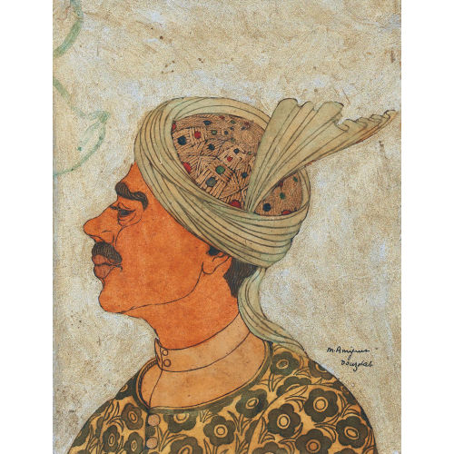 MARCEL AMIGUET : Portr�t eines Persers mit Turban (DOBIASCHOFSKY AUKTIONEN AG)