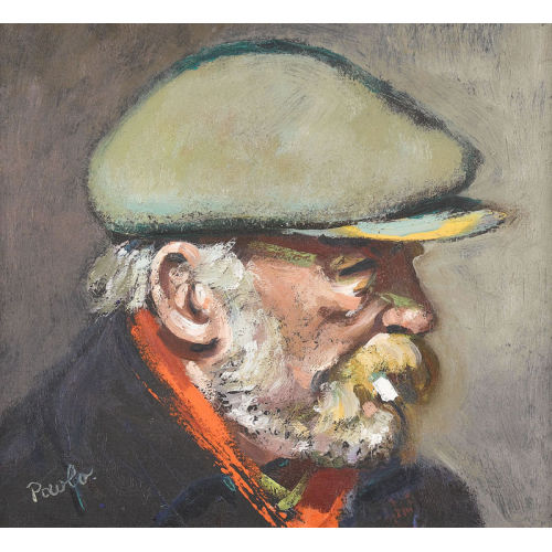 PAUL JAKOB) PAOLO (EIGTL. M�LLER : Portr�t eines b�rtigen Mannes (DOBIASCHOFSKY AUKTIONEN AG)