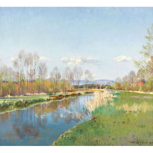 MARCUS JACOBI : 'An der alten Aare' (DOBIASCHOFSKY AUKTIONEN AG)