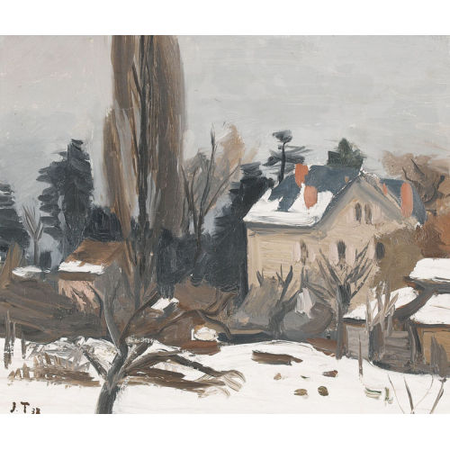 JOHN TORCAPEL : Winterliche Dorflandschaft (DOBIASCHOFSKY AUKTIONEN AG)