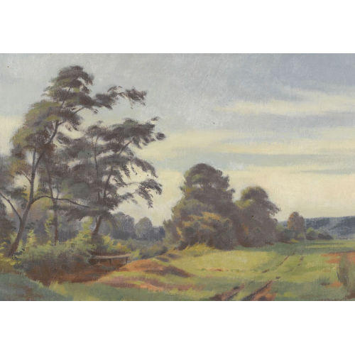 ADOLF HOLZMANN : 'Landschaft bei Andelfingen' (DOBIASCHOFSKY AUKTIONEN AG)