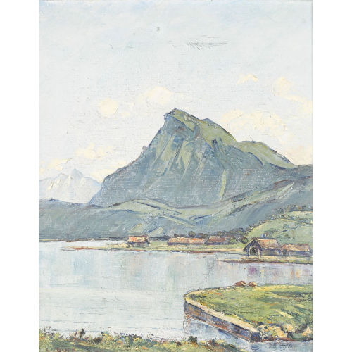 LOUIS D�RR : 'Niederbauen-Chulm am Vierwaldst�ttersee' (DOBIASCHOFSKY AUKTIONEN AG)