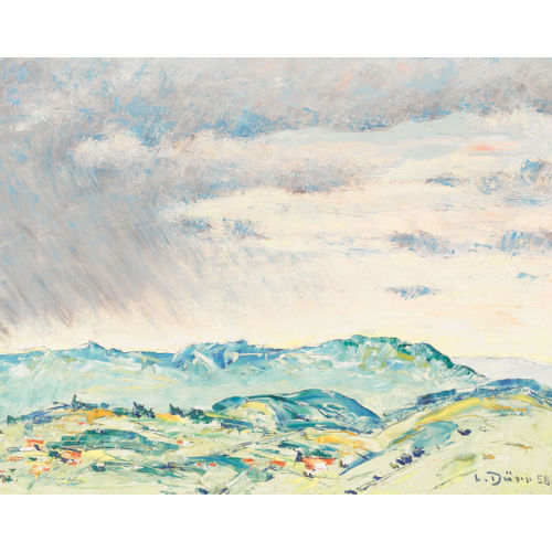 LOUIS D�RR : Weite Landschaft in Gewitterstimmung (DOBIASCHOFSKY AUKTIONEN AG)