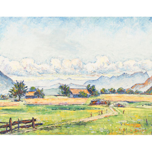 LOUIS D�RR : 'Feldweg bei Interlaken' (DOBIASCHOFSKY AUKTIONEN AG)