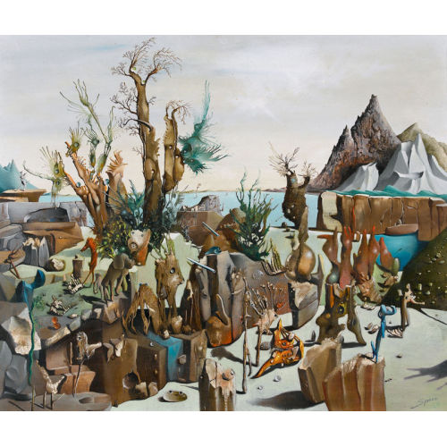 GEORGES SPIRO : Surrealistische Strandpartie (DOBIASCHOFSKY AUKTIONEN AG)