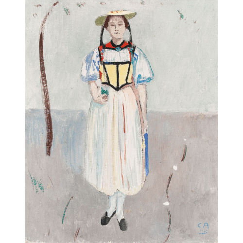 CUNO AMIET : Trachtenm�dchen (DOBIASCHOFSKY AUKTIONEN AG)