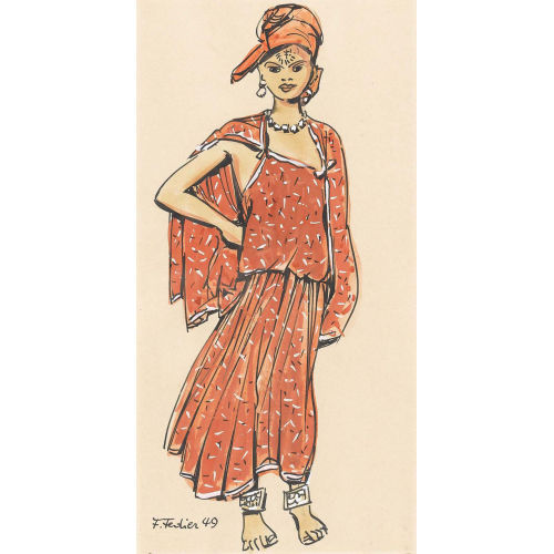 FRANZ FEDIER : Orientalische Frau mit Turban (DOBIASCHOFSKY AUKTIONEN AG)