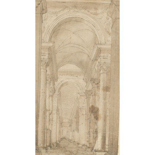 GIOVANNI PAOLO PANINI : Kircheninterieur (DOBIASCHOFSKY AUKTIONEN AG)