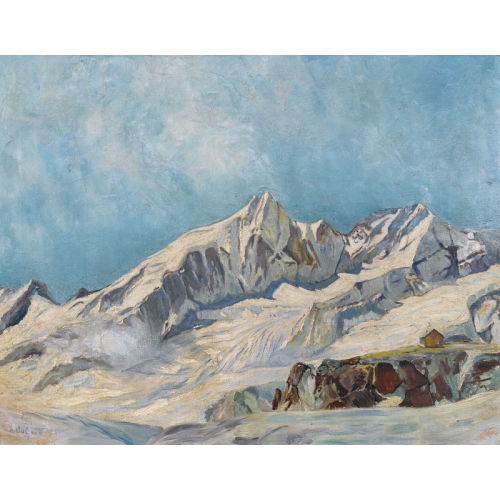 ARNOLD BALW� : Sonnige Winterlandschaft mit Alph�tte (DOBIASCHOFSKY AUKTIONEN AG)
