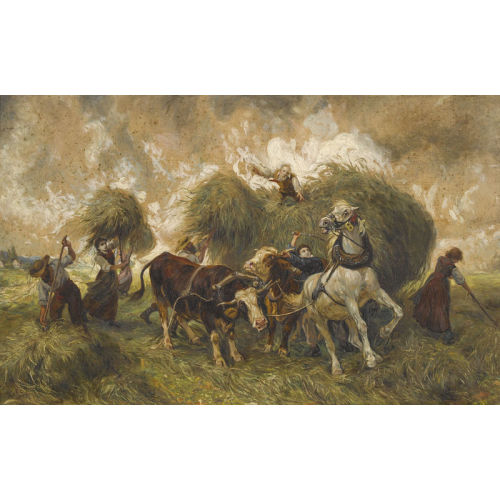 ALEXANDER LEO SOLDENHOFF : Der Heuwagen (DOBIASCHOFSKY AUKTIONEN AG)