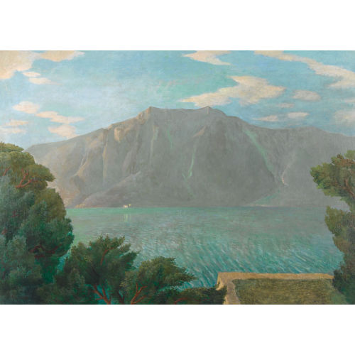 VICTOR SURBEK : Brienzersee mit Augstmatthorn (DOBIASCHOFSKY AUKTIONEN AG)