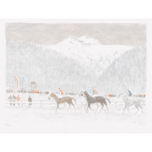 LEONHARD MEISSER : Polospieler im Winter (DOBIASCHOFSKY AUKTIONEN AG)