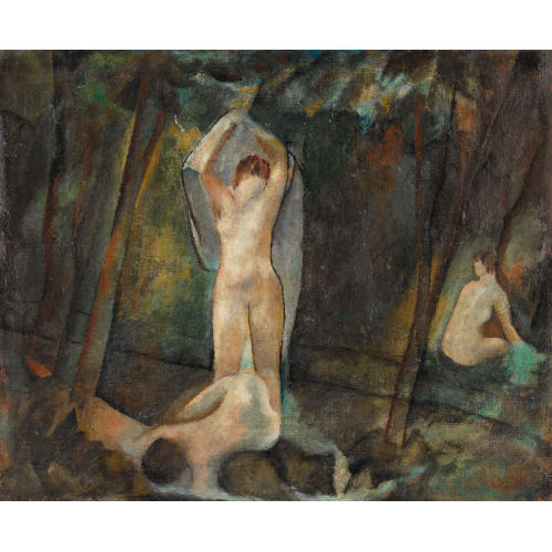 RODOLPHE TH�OPHILE BOSSHARD : Baigneuses dans la for�t (DOBIASCHOFSKY AUKTIONEN AG)