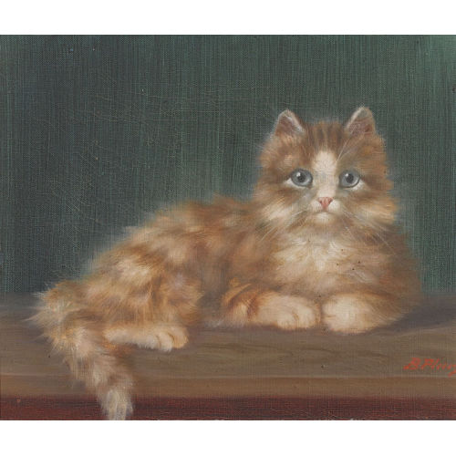 BURKHARD (GEN. KATZEN-FLURY) FLURY : Liegendes K�tzchen (DOBIASCHOFSKY AUKTIONEN AG)