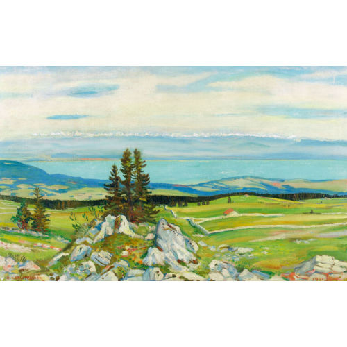 CHARLES L′EPLATTENIER : 'Mont Racine et Alpes' (DOBIASCHOFSKY AUKTIONEN AG)