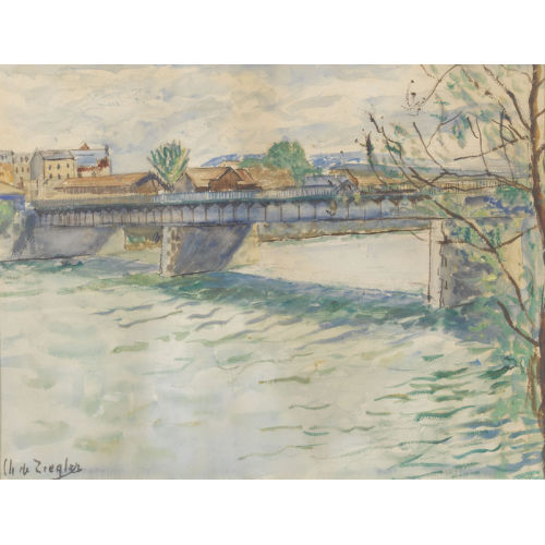 CHARLES DE ZIEGLER : 'Pont de la Jonction' (DOBIASCHOFSKY AUKTIONEN AG)