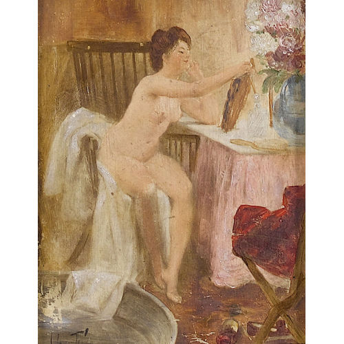 ADOLPHE FAUGERON : Nu � sa toilette (DOBIASCHOFSKY AUKTIONEN AG)